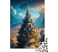 Fantasy Castle Floating Jigsaw Puzzle for Adults, 1000 Pieces, 38x26cm/1000pcs, Quiet Home Activity, Relaxing Indoor Time And Puzzle Lovers
