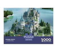 Fantasy Castle Island Jigsaw Puzzles 1000 Piece - Crystal Trees by Water Challenging Puzzles, for Men And Women Great Gift Idea70x50cm/1000pcs