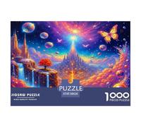 Fantasy Castle Jigsaw Puzzle 1000 Piece Jigsaw Puzzle for Adults Dream World Puzzle Game for Family Relaxing Focus 38x26cm/1000pcs