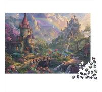 Fantasy Castle Landscape_2 1000 Pieces Extra-Thick Cardboard DIY Jigsaw Puzzle, Cognitive Development & Rehabilitation Puzzle, Leisure Activity, Premium Quality Puzzle 52x38cm/1000pcs