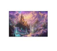 Fantasy Castle Sky,1000-piece puzzle,Paper children's game educational toys G,38x52cm