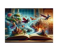 Fantasy Castle Story 1000 Pieces Mini Jigsaw Puzzle for Adults | 70x50cm Cardboard Home Decor Smooth Surface Birthday Gift Mind Relaxation