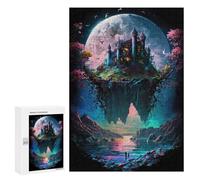 Fantasy Castle Under The Moon Decorative Jigsaw for Grown-Ups, 300 PCS - Seasonal Gift, for Relaxing Solo Or Group Play