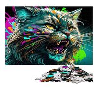 Fantasy Cat 1000 Piece Jigsaw Puzzles for Adults Difficult Puzzles for Adults Ideal And Home Decor 26X38CM/10.23x14.96inch