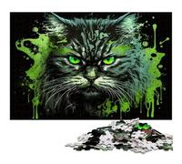 Fantasy Cat 1000 Piece Jigsaw Puzzles for Adults Puzzles for Adults Ideal for Lover, Perfect Christmas, New Year, Valentine's Gift 50x75CM/19.68x29.52inch