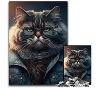 Fantasy Cat 1000Pc Adults Jigsaw Puzzle Puzzles for Adults Fun at Home Activities, Birthday Present, Travel Gifts 26X38CM/10.23x14.96inch