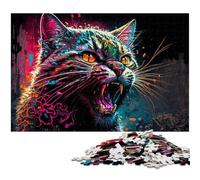 Fantasy Cat Jigsaw Puzzles for Adults, 1000 Piece Wooden Jigsaw Puzzles for Adults Challenging Brain Teaser for Teenagers, Family Game Night Fun 50x75CM/19.68x29.52inch