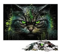 Fantasy Cat JigsawPuzzle 1000 Pieces for Adults Challenging Puzzles Perfect Home Or Office Decor, Ideal 26X38CM/10.23x14.96inch
