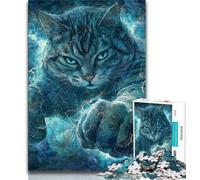 Fantasy Cat JigsawPuzzle 1000 Pieces for Teenagers,Stress Reliever Difficult Challenge Unique Home Decor And Gifts (50x75cm)