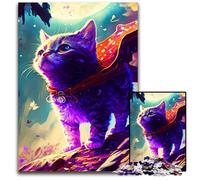 Fantasy Cat JourneyPuzzles for 1000 Piece Wooden Jigsaw Challenging Brain Teaser for Teenagers Family Game Night Fun 1000 PCS(75x50cm)