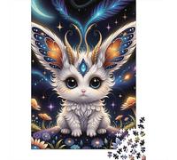 Fantasy Cat Winged Creature Puzzles 1000 Piece for Adults Jigsaw Puzzles Jigsaw Puzzle Game for The Whole 52x38cm/1000pcs