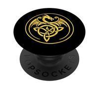 Fantasy Celtic Dragon - Celtic Knot PopSockets Adhesive PopGrip