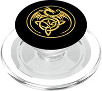 Fantasy Celtic Dragon - Celtic Knot PopSockets PopGrip for MagSafe