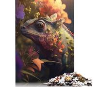 Fantasy Chameleon Puzzles for Adults 500 Pieces Puzzle Jigsaws for Adults Home Decoration Puzzle Toys 500pcs (52x38cm)
