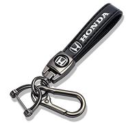 Fantasy Charms Car Keychain Keyring Fit Honda Accord Civic Fit CRV Pilot EX CR-V EX-L Touring Pilot, Leather Keychain Lanyard for Car Key Fob Holder