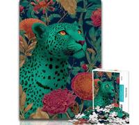 Fantasy Cheetah Jigsaw Puzzles 1000 Pieces for Adults Teens,Learning Educational Toy for Is Ideal As A Gift for The Whole Family (38x26cm)