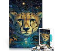 Fantasy Cheetah1000 Piece Jigsaw Puzzles for Adults for Educational Game Challenge Toy Enhance love between couples 38x26cm