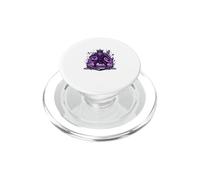 Fantasy Chess King Purple Magic Graphic PopSockets PopGrip for MagSafe