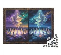 Fantasy Chessboard Dual Phantom 1000 Piece Jigsaw Puzzle for Adults Paper Game Night Art Relaxation Focus Home Gift 70x50cm/1000pcs