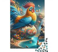 Fantasy Chicken Egg Train Landscape Jigsaw Puzzles Puzzle for Adults Kids. 1000 Piece Impossible Challenge Toy Educational Games Home Decoration for Educational Games Gifts 38x26cm/1000pcs