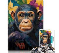 Fantasy Chimpanzee Jigsaws 1000 Pieces for Teenagers,Challenging To Complete But Fun And Humorous Birthday Present,Gifts,Wall Art (38x26cm)