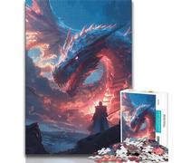 Fantasy Chinese Dragon 1000 Piece Jigsaw Puzzles,Challenging Game And Family Play for Is Ideal As A Gift for The Whole Family 50x75cm