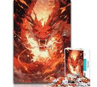 Fantasy Chinese Dragon Puzzles 1000 Pieces for Adults,for Educational Game Challenge Toy for Is Ideal As A Gift for The Whole Family (75x50cm)