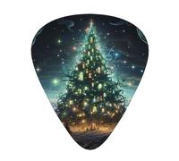 Fantasy Christmas Tree Patterned guitar picks - (thin/medium/thick) free to choose, suitable for all kinds of string instruments,