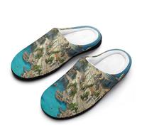 Fantasy City Built on Island Men's Slippers House Slipper Anti-skid Sole Indoor Shoes Outdoor Comfort Cotton