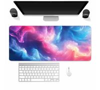 Fantasy Cloud Mist Large Gaming Mouse Pad, 1000x500x3mm Extended gaming mouse mat XXL improved Precision and Speed Mousemat with Stitched Edges, Desk Mat for Keyboard and Mouses