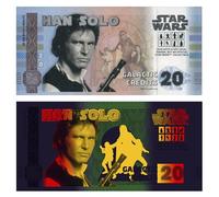 FANTASY CLUB | Star Wars Original Trilogy Han Solo Ticket | Official Merchandise | Limited Edition with Gold Hologram and UV Effects
