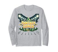 Fantasy Coach: Sports Strategist Dream Team Builder Long Sleeve T-Shirt, Adult Unisex, Heather Grey, XL