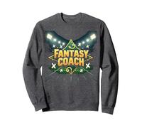 Fantasy Coach: Sports Strategist Dream Team Builder Sweatshirt, Adult Unisex, Dark Heather Grey, S