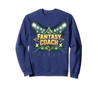 Fantasy Coach: Sports Strategist Dream Team Builder Sweatshirt, Adult Unisex, Navy, XL