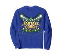 Fantasy Coach: Sports Strategist Dream Team Builder Sweatshirt, Adult Unisex, Royal Blue, S