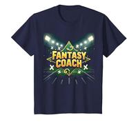 Fantasy Coach: Sports Strategist Dream Team Builder T-Shirt, Kids, Navy, 2 Years