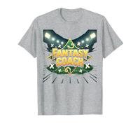 Fantasy Coach: Sports Strategist Dream Team Builder T-Shirt, Men, Heather Grey, S