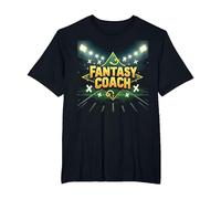 Fantasy Coach: Sports Strategist Dream Team Builder T-Shirt, Men's Big and Tall, Black, 2X Tall