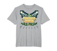 Fantasy Coach: Sports Strategist Dream Team Builder T-Shirt, Men's Big and Tall, Heather Grey, 6X Tall