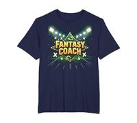 Fantasy Coach: Sports Strategist Dream Team Builder T-Shirt, Men's Big and Tall, Navy, 3X Tall