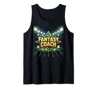 Fantasy Coach: Sports Strategist Dream Team Builder Tank Top, Men, Black, XL