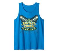 Fantasy Coach: Sports Strategist Dream Team Builder Tank Top, Men, Sapphire, S