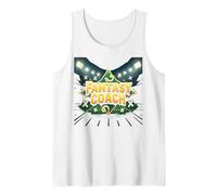 Fantasy Coach: Sports Strategist Dream Team Builder Tank Top, Men, White, XL