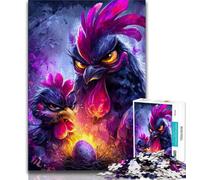 Fantasy Cock 1000 Pieces Jigsaw Puzzle For Adults Teens,Stress Reliever Difficult Challenge Deal As Gifts for The Whole Family (75x50cm)