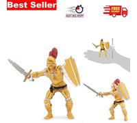 Fantasy Collection: Gold Armor Knight Figure - Light and Realistic Design