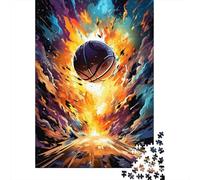 Fantasy Color Basketball Fire 1000 Piece Jigsaw Puzzles for Adults Jigsaw Puzzle 1000 Pieces Jigsaws Adults Puzzles Gifts 1000pcs (75x50cm)