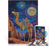 Fantasy colorful camelJigsaw Puzzles for Adults 1000 Piece learning educational toys Every Piece is Unique - Challenging Family Fun Game 38x26cm