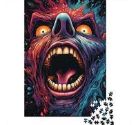 Fantasy Colorful Demon 500 Piece Jigsaw Puzzle | Jigsaw Puzzle | Sustainable Puzzle for Adults | Premium 100% Wooden Puzzle | Fun Games 500pcs (52x38cm)