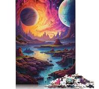 Fantasy Colorful Planet 1000 Piece Jigsaw Puzzles for Adults | | Family Fun Jigsaws Puzzles for Adults Gifts Intellectual Games 1000pcs (75x50cm)