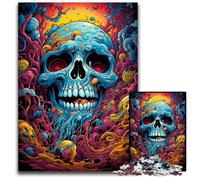Fantasy Colorful Skull 1000 Pieces Puzzles for Adults Impossible Jigsaw Puzzles for Adults Creative Family Game & Home Decor, for Teenagers 1000 PCS(75x50cm)